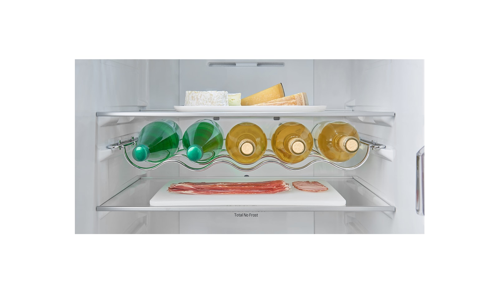 LG Ny  kombinerad Kyl/Frys med Total No Frost, 190cm (nettovolym 318 liter), GBB59NSGFB